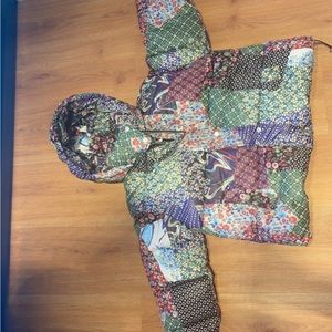 Avec Les Filles patchwork ouffer jacket